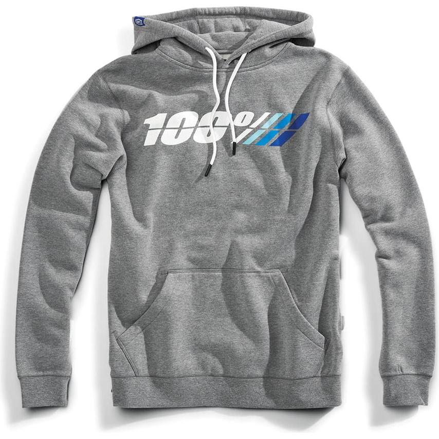 100%, Jungen, Pullover, Kinder Hoody Jr. Motorrad, Grau, (L)
