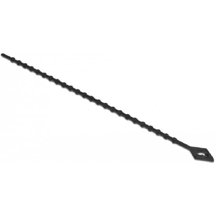 Delock, Kabelbinder, Blitzbinder wiederverwendbar L 150 x B 2,4 mm schwarz 100 Stück (Kunststoffkabelbinder, 150 mm, 100...