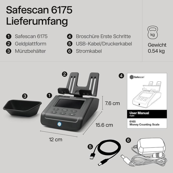 Actual product image Safescan 6175 (Coin counter)