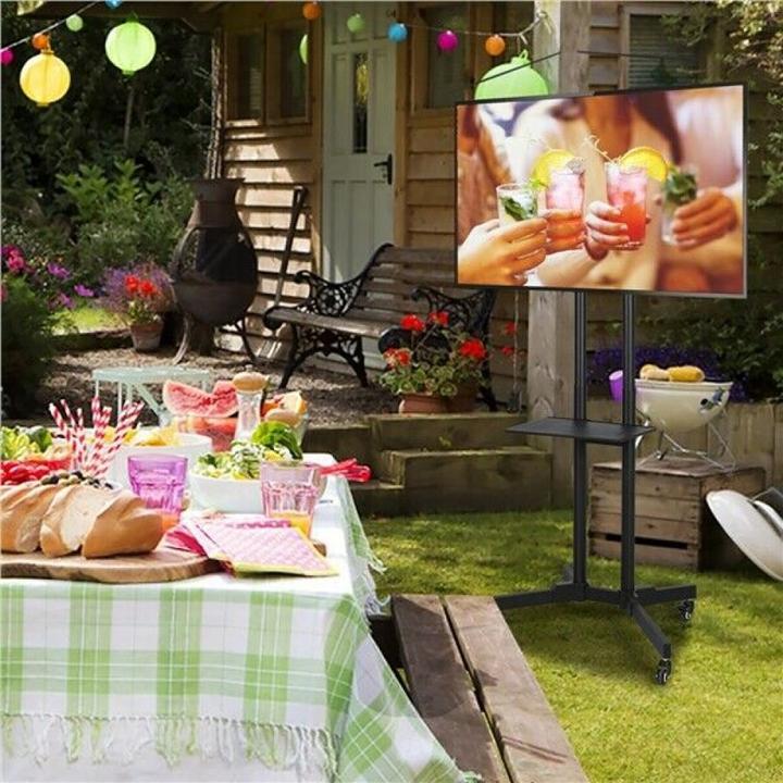 Immagine prodotto Techly Carrello TV per TV LCD LED 37-70 pollici 93,98-177,8 cm nero con ripiano (Universale, 70", 50 kg)