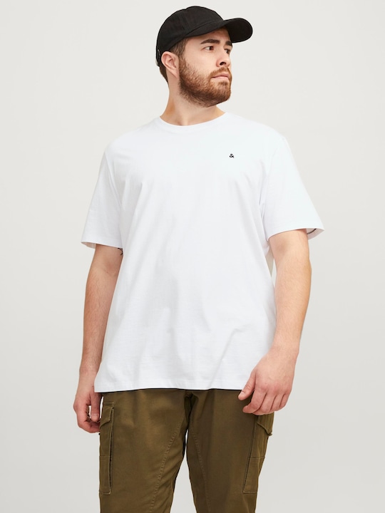 Actual product image Jack & Jones Solid colour plus size T-shirt (4XL)