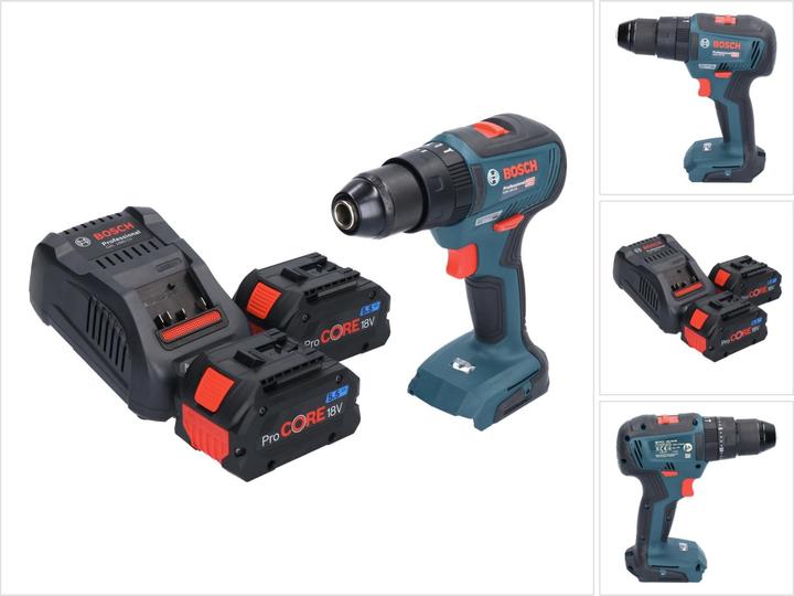 Actual product image Bosch Professional Bosch GSB 18V-55 Professional Battery Impact Drill 18 V 55 Nm Brushless + 2x ProCORE Battery 5.5 Ah