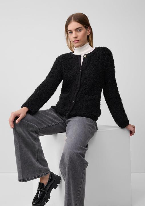 Produktbild s.Oliver Strickjacke Strickjacke im Relaxed Fit aus Alpakamix (44)