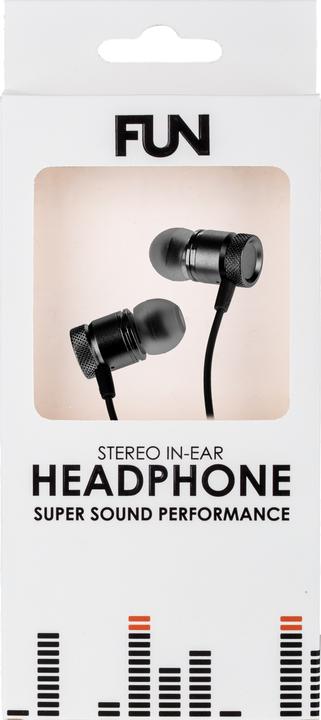 Actual product image Peter Jäckel FUN Stereo Headphone Premium Black with 3.5mm jack (Cable)