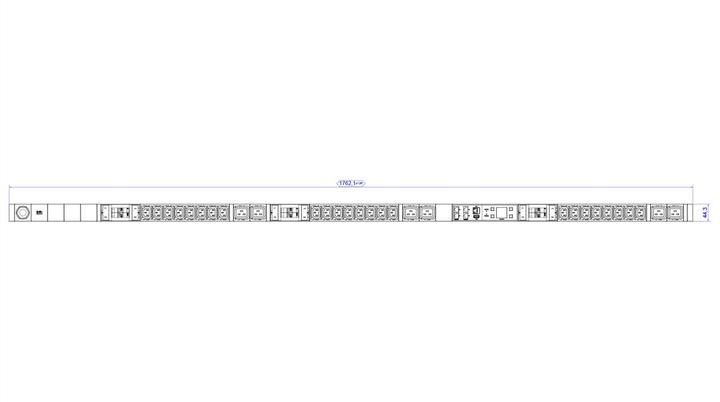 Actual product image Bachmann BN7000 24xC13 6xC19 6xLS Mess.p.Ph. 5G4 5CEE3x16A Lan Schalt.p.D.