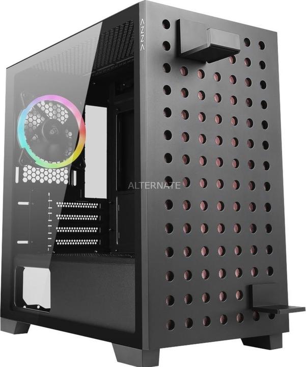 Actual product image Azza Elise 140 GAMING MATX Black CSAZ-140 (ITX, mATX)