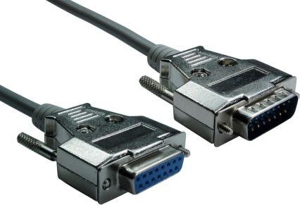 Actual product image Rs Pro Male 15 Pin D-sub to Female 15 Pin D-sub Se (1 m)