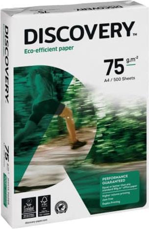 Discovery Papier à copier A4 75g 500BL 2f-gel blanc (75 g/m², 500 x, A4)
