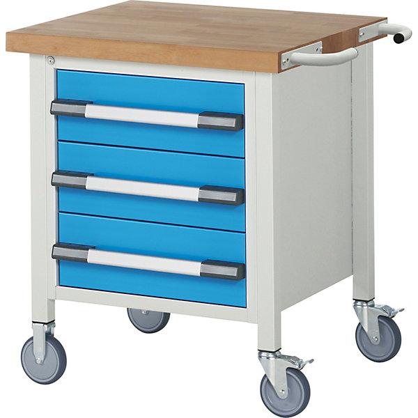 Actual product image eurokraft pro Workbench, mobile (75 cm, 70 cm)