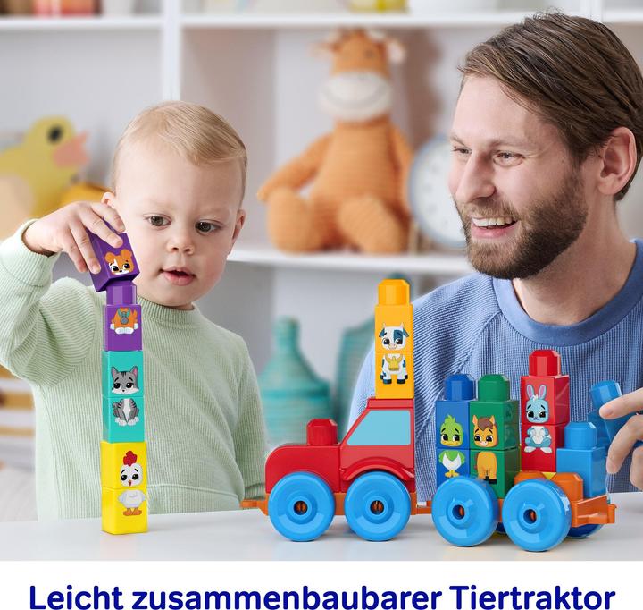 Actual product image 0 MEGA BLOKS Bau- und Lerntiertraktor