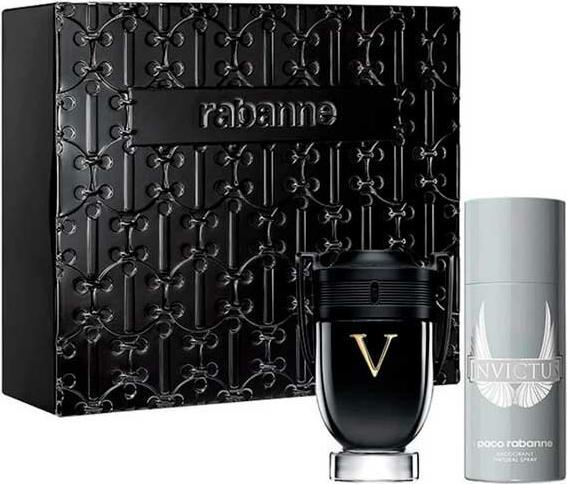 Actual product image Paco Rabanne Invictus Victory EdP Extrême Spray 100ml Set 2 Articles Christmas 2023 (Perfume set)