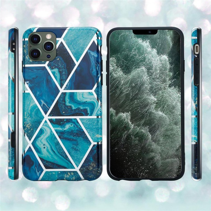 Image du produit Cadorabo Couverture IMD TPU Marbre coloré (Apple iPhone 12 Pro Max)