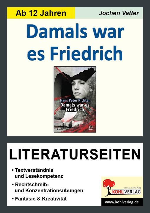 Energie-Label Damals war es Friedrich - Literaturseiten (Deutsch, Jochen Richter Vatter, Jochen Vatter, 2016)