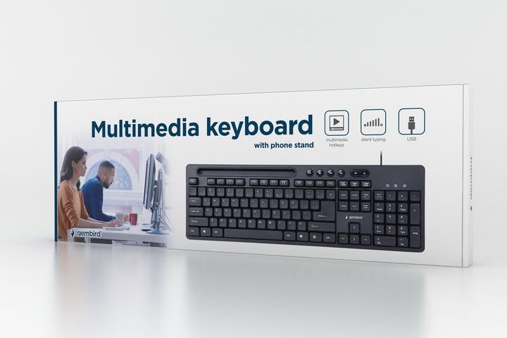Produktbild Gembird KB-UM-108 Tastatur USB QWERTY US Englisch (US, Kabelgebunden)
