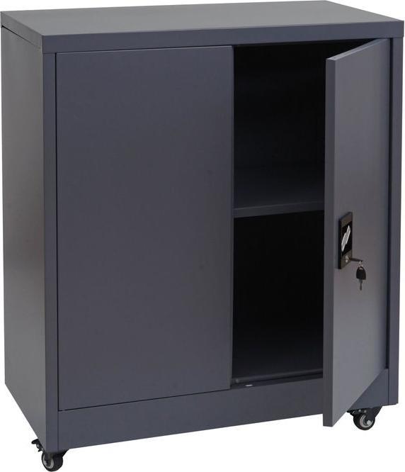 Produktbild Mendler Aktenschrank HWC-O50, abschliessbar, Stahl 98x80x40cm – dunkelgrau (80 x 40 x 98 cm)