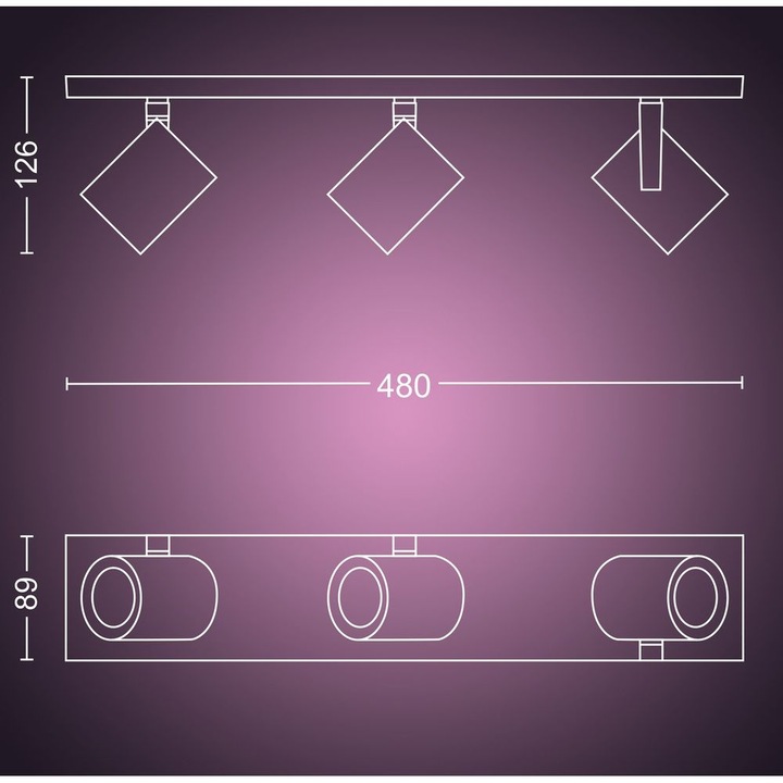 Productafbeelding Philips Hue Hue Argenta Basis BT (350 lm, GU10)