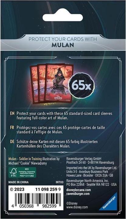 Productafbeelding Ravensburger 11098259 - Disney Lorcana Kaart Covers Motief B Set2