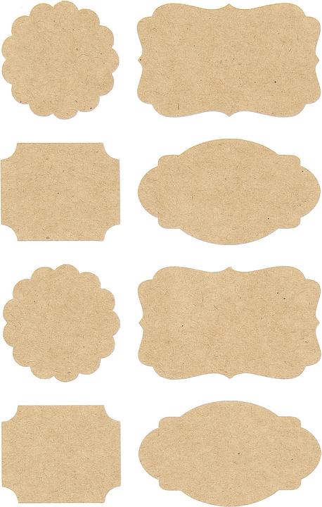 Actual product image Rico Design Sticker "Labels", 4 sheets á 15 x 10 cm