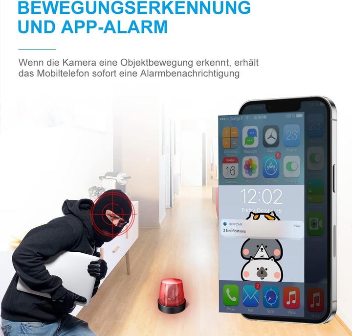 Actual product image Aobocam Mini-Überwachungskamera Q15 (1920 x 1080 Pixels, 3840 x 2160 pixels)