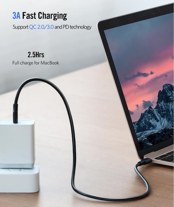 Produktbild Ugreen USB C  — USB C (1 m, USB 2.0, 60 W)