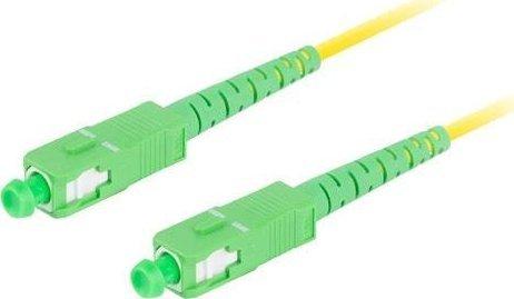 Lanberg Cable De Fibra óptica SC/APC-SC/APC Monomodo Simplex G657B3 Lszh Blanco 30m Fk161
