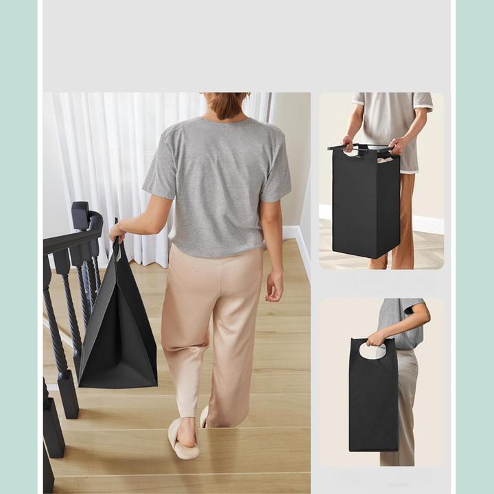 Produktbild Relaxdays Wäschesammler 3 Fächer mit Ablage (120 l)