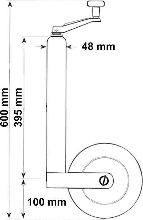 Produktbild Wiltec Stützrad