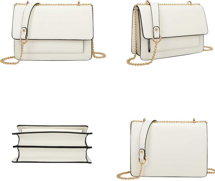 Produktbild Gallantry Damen Umhängetasche Goldkette Fronttasche Klappe