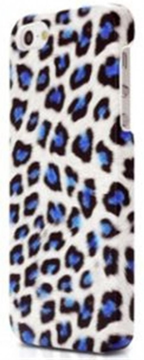 Produktbild Ultra Case Wild Cat Case für iPhone 5/5S/SE Leopardenmuster Weiss/Blau (Apple iPhone 5, Apple iPhone 5s)