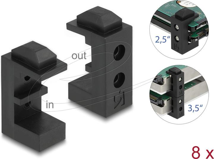 Actual product image Delock HDD holder for 2.5? and 3.5? HDD / SSD