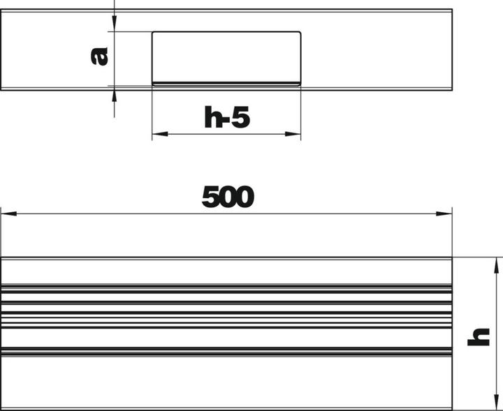 Produktbild OBO Bettermann OBO GA-AT90170RW T-StÃ¼ck asymm. 90x170mm Alu FS reinweiÃ RAL (9 cm)