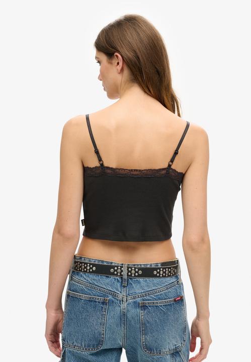 Immagine prodotto Superdry Kurzes Athletic Essentials Trägertop mit Spitzenbesatz (10XL, 11XL, 12XL)