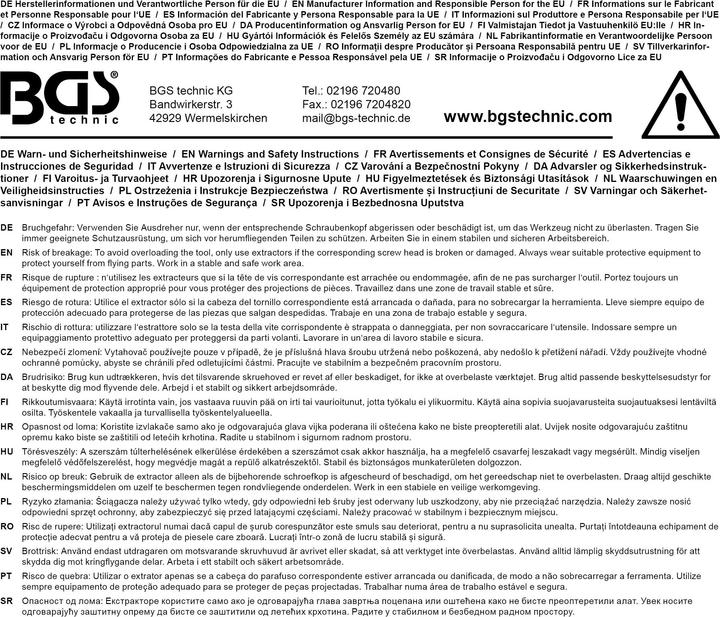 Image du produit BGS Jeu d'extracteurs de vis | 6,3 mm (1/4") / 10 mm (3/8") | pour six pans creux 3 -10 mm | 8 pièces