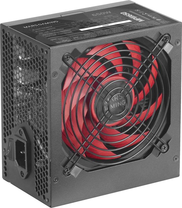 Produktbild Mars Gaming MPIII650 Netzteil 650 W 20+4 pin ATX ATX Schwarz (650 W)
