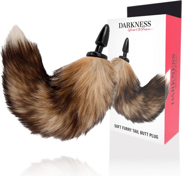 Image du produit Darkness Plug anal en silicone avec queue