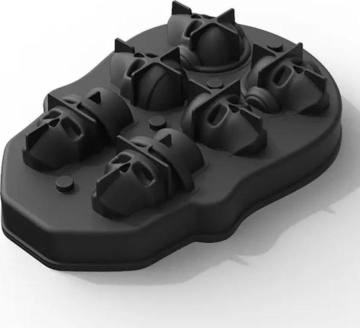 Actual product image Metamorph Mit der Eiswürfelform aus Silikon für sechs Steampunk Totenschädel gelingen dir schaurige Eiswürf...