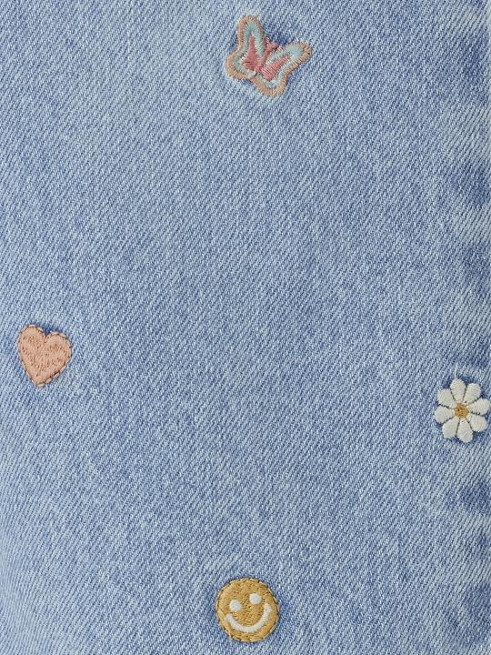 Actual product image Vertbaudet Weite Mädchen Jeans mit Stickereien (158)