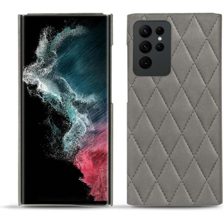 Noreve Lederschutzhülle (Samsung Galaxy S22 Ultra), Smartphone Hülle, Grau