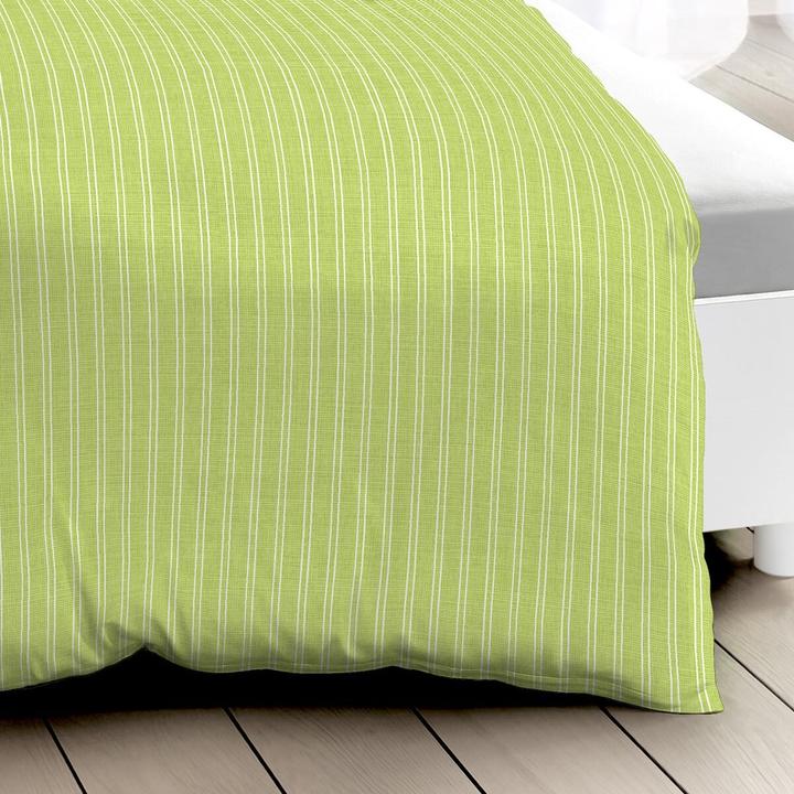 Actual product image Traumschlaf Mako satin bed linen Eternity Combo green (Bedding set, 160x210 cm + 65x100 cm)