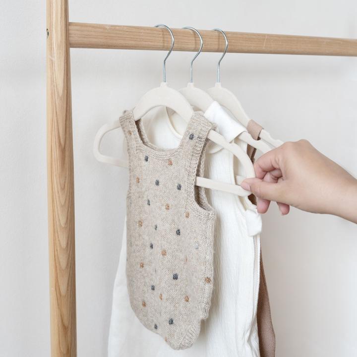 Productafbeelding 3 Sprouts Fluwelen hanger (set van 15) - Beige (15 x)