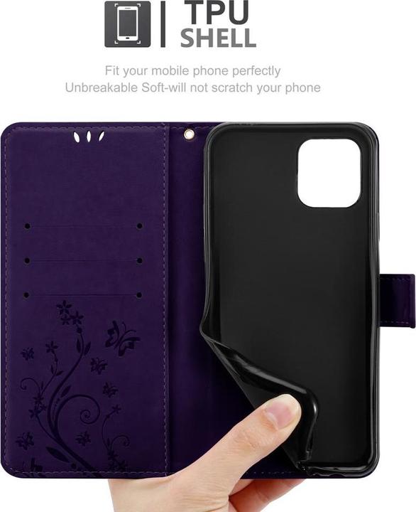 Produktbild Cadorabo Flower Book Hülle (Apple iPhone 12, Realme 12 Pro+)