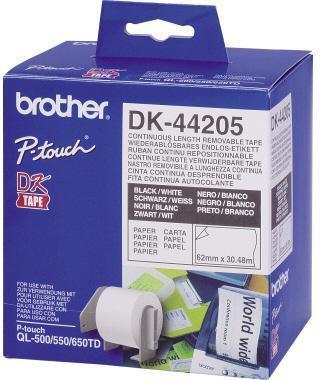 Actual product image Brother Dk-44205 (62 mm)