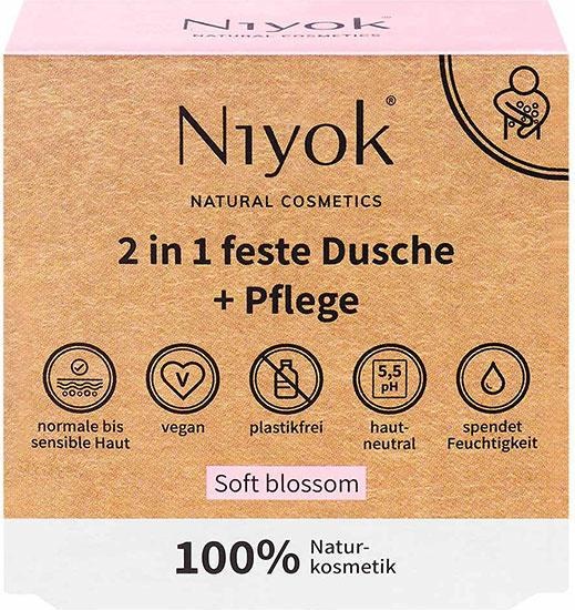 Niyok 2 en 1 solide douche + soin Fleurs douces