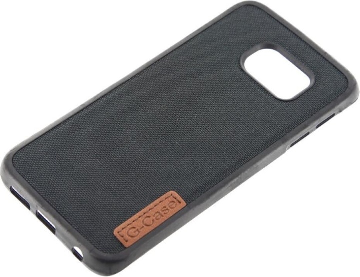 Produktbild OEM Silicone Case Textile for Samsung S6 Edge black (Samsung Galaxy S6 Edge)