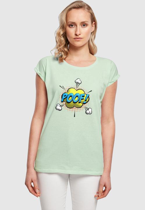 Produktbild Merchcode Ladies POOF Comic Extended Shoulder Tee - 117991 (L)