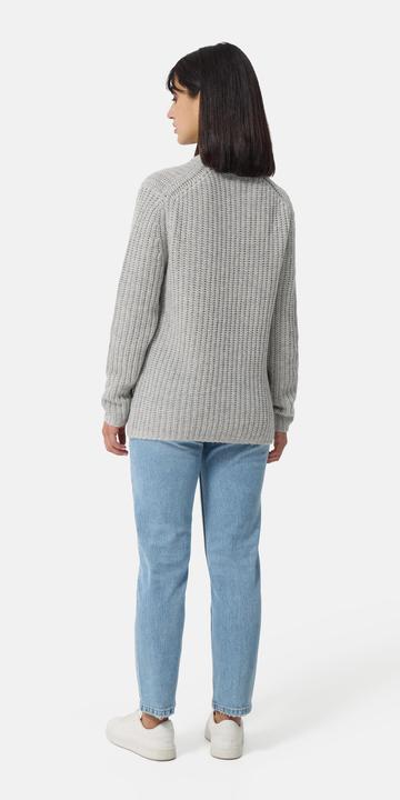 Produktbild Cash-Mere Grobgestrickter Wolle Kaschmir Rundhals Pullover (XS)