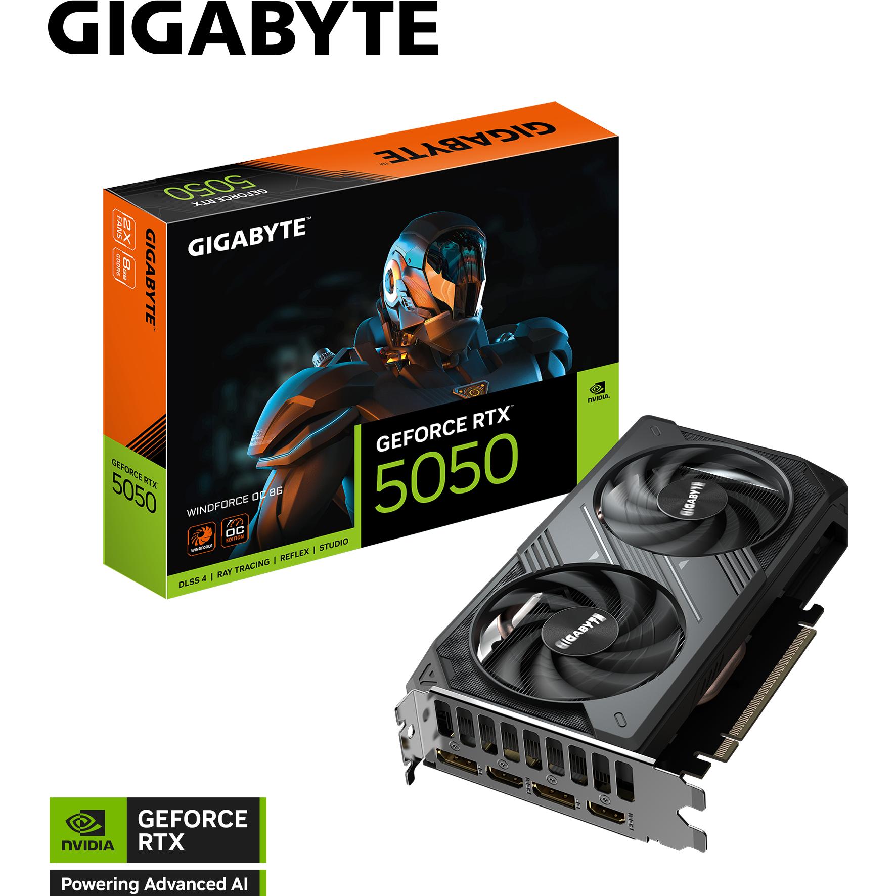Gigabyte GeForce RTX 5050 WINDFORCE OC (8 GB), Grafikkarte
