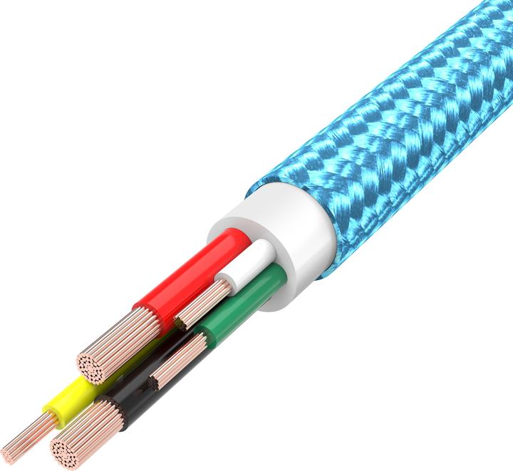 Immagine prodotto PhoneLook Cavo di ricarica USB-A verso USB-C Nylon chiaro (1.50 m, USB 3.2 Gen 1)