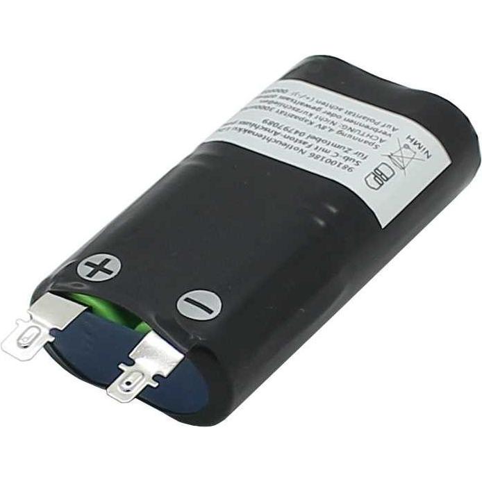 XCell Notleuchtenakku NiMH 4,8V 3000mAh L2x2 Sub-C mit Faston-Anschluss passend für Zumtobel 04797089 (3000 mAh, Ladeger...