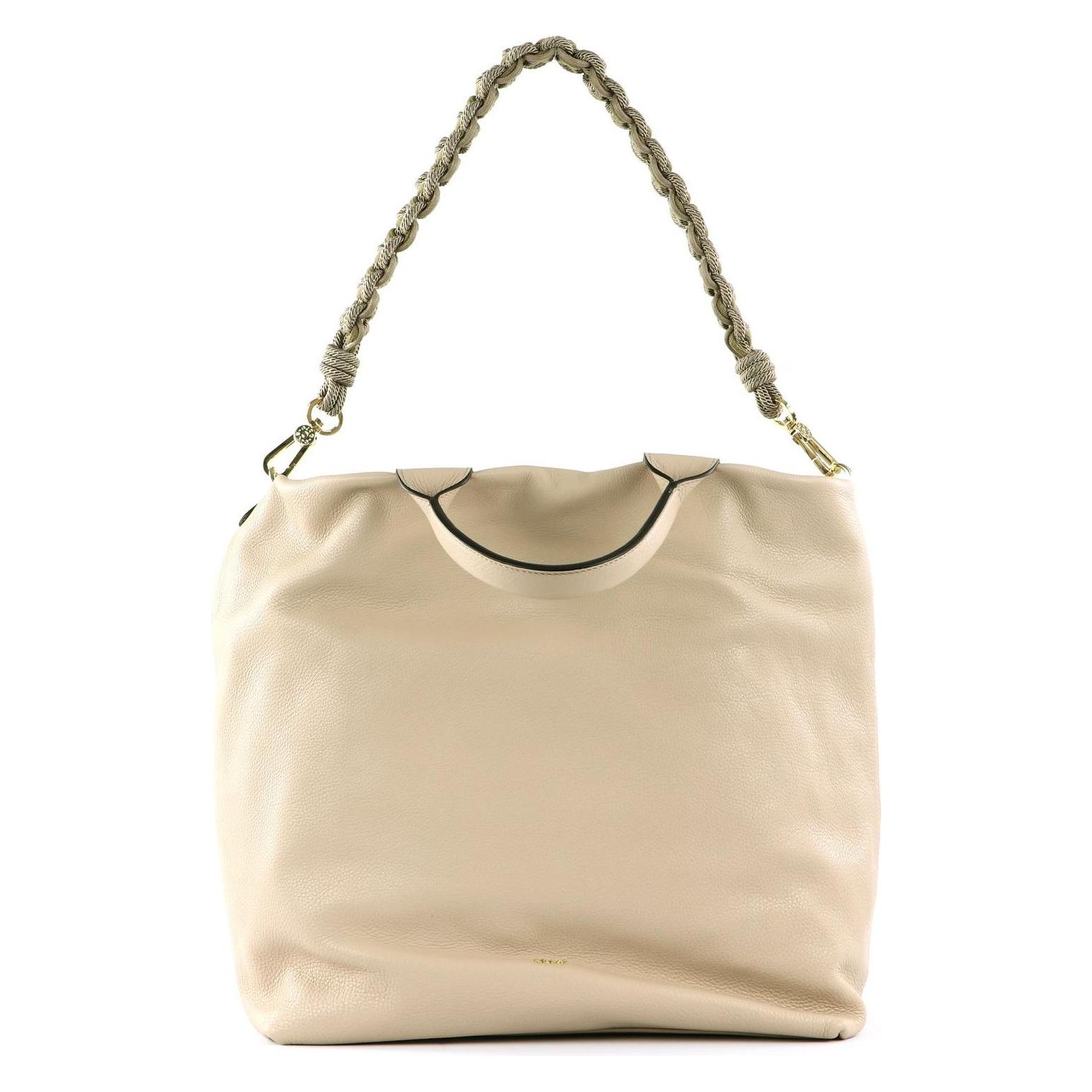 Abro, Damen, Tasche, Leather Dalia Bucket Kaia Big, Beige